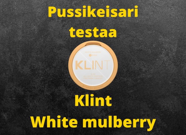 Klint – White mulberry nikotiinipussi arvostelu